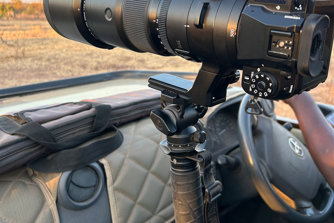 Monopod on Safari